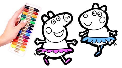 Dibuja Y Colorea Peppa Pig De Arco Iris Dibujos Para Niños 41 OFF