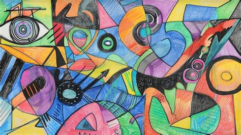 premium photo abstract interpretation produce  abstract drawing