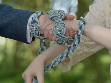 Handfasting Cord Elements Water Customisable Heart Love Knot