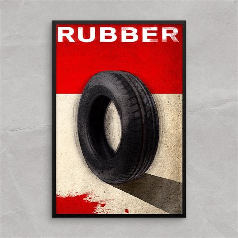 Rubber Movie Poster or Framed Print Shaking Tire Horror Movie | Etsy