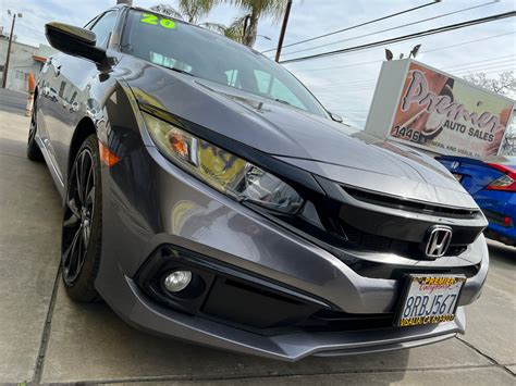 2020 HONDA Civic 4Dr SPORT Sedan at Premier Auto Visalia