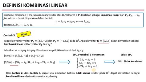 Basis Dan Dimensi Ruang Vektor Youtube