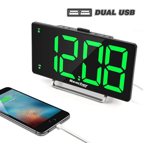 Large LED Display Digital Alarm Clock