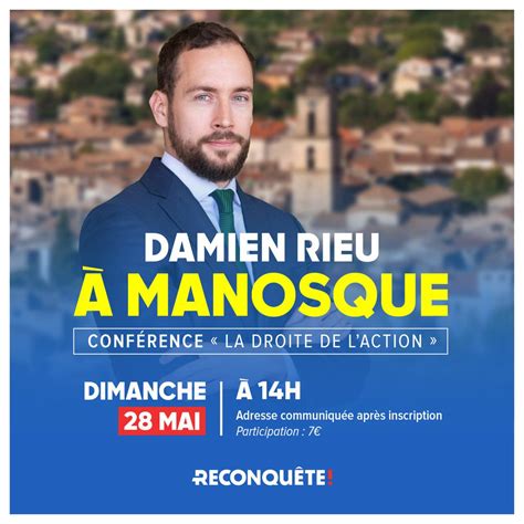 Damien Rieu On Twitter Je Vous Retrouve Ce Dimanche Mai