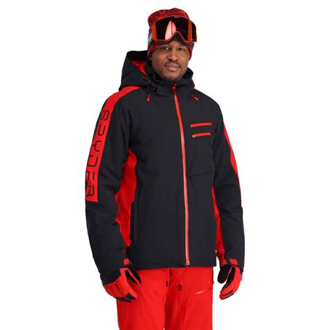 Spyder Orbiter Herren Skijacke Schwarz Rot Xl