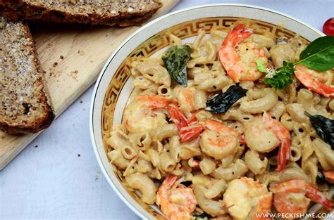 Creamy prawn pasta | Peckish Me