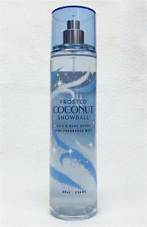 1 Bath And Body Works Frosted Coconut Snowball Fine Fragrance Mist Body