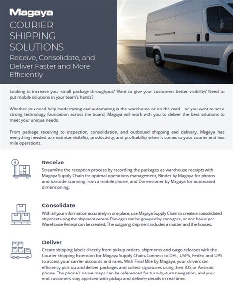 Courier Software: Courier Management Software & Solutions | Magaya