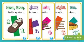 One, 2 Buckle My Shoe | Teaching Resources | Twinkl | EYFS