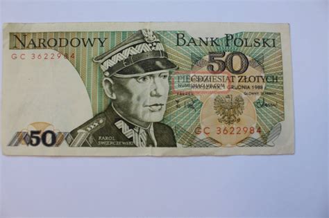 Poland Polish Zlotych Banknote Note Bank Polski