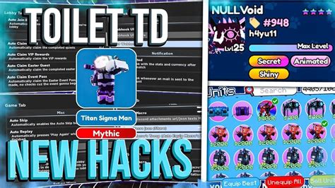 NEW ROBLOX Toilet Tower Defense Script Hack Macro Farm Infinite