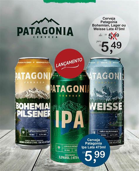 Cerveja Patagonia Bohemian Lager Ou Weisse Lata 473ml Oferta Na Festval