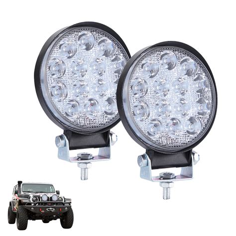 140w Round Led Luzes De Trabalho 6000k Local Condu O Nevoeiro Luz Fora