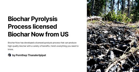 Biochar Pyrolysis Process Licensed Biochar Now From Us