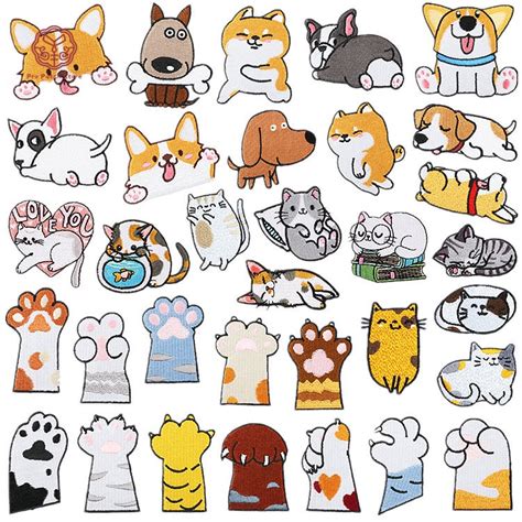 Pro Patch Store Cute Cartoon Cat Paw DIY Embroidery Patches for ...