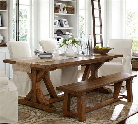 Pottery Barn Inspired DIY Table and Benches - KnockOffDecor.com