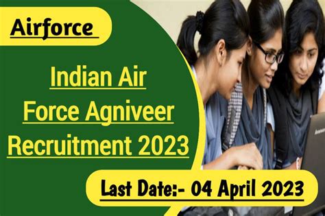 Indian Airforce Agniveer Recruitment Apply Online Advt No