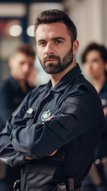 Un Hombre Con Barba Y Una Camisa Negra Con La Palabra En Ella Foto