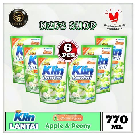 Jual So Klin Lantai Sensasi Natural Essence Parfume Aromatic Apple