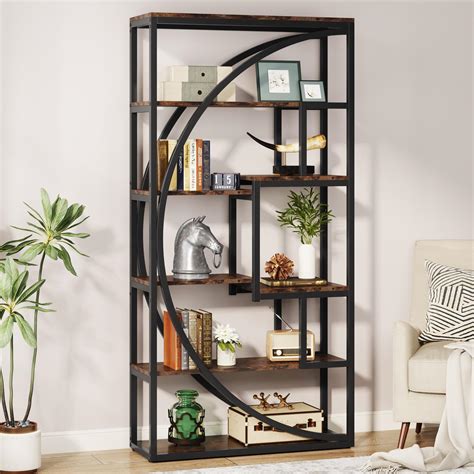 Tribesigns Bookshelf Industrial Tier Etagere Bookcase Inch