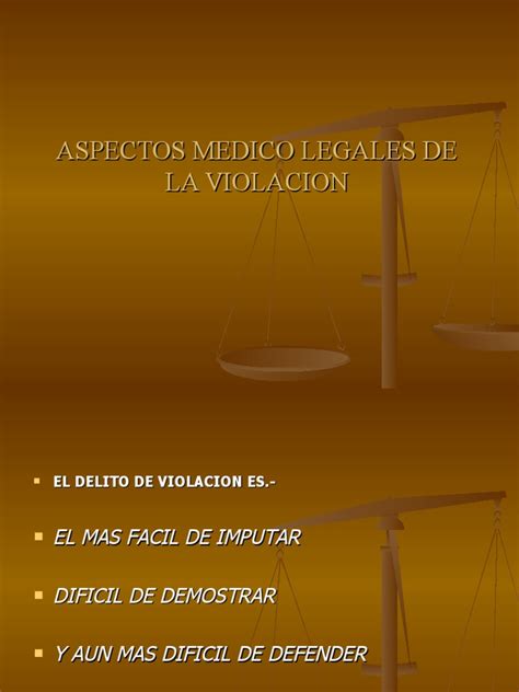 Aspectos Medico Legales De La Violacion Pdf Violación Semen