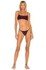 Jade Swim Bare Minimum Bikini Bottom In Purple Sheen Revolve