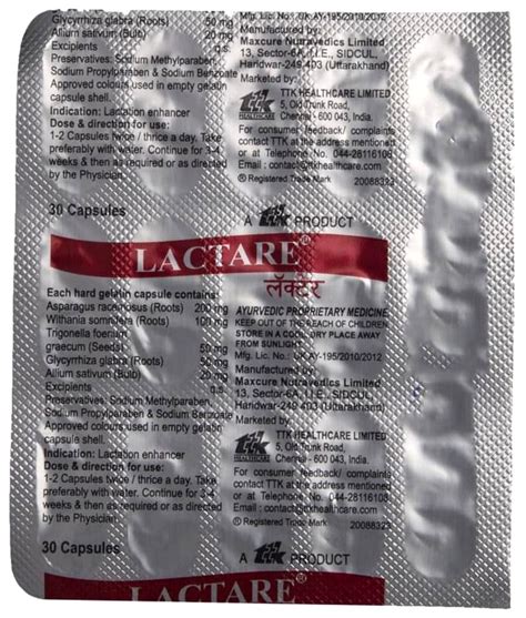 Lactare Capsule Uses Side Effects Price Dosage PharmEasy Atelier