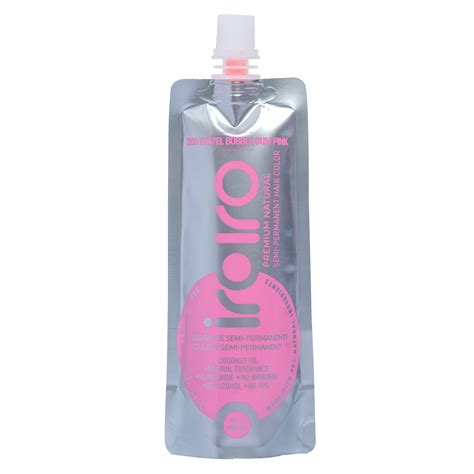 Iroiro 200 Bubble Gum Pink Pastel Vegan Cruelty Free Semi Permanent Ha
