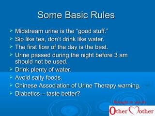 Urine therapy | PPT