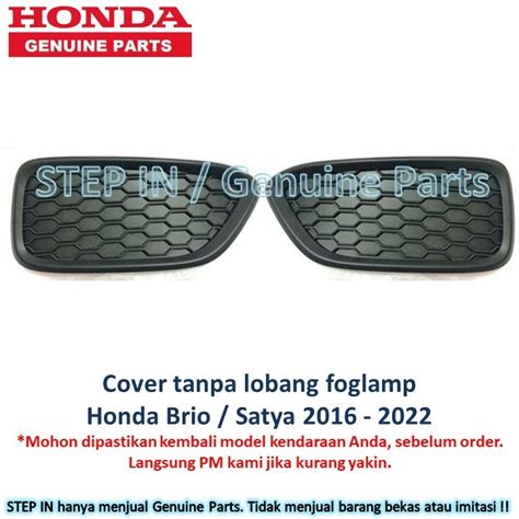 Jual Cover Bumper Depan Foglamp Kanan Kiri SATUAN Honda Brio Satya 2016