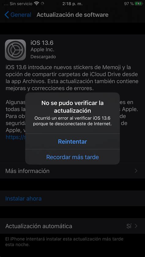 Por Q En Iphone No Se Puede Actualizar Comunidad De Apple