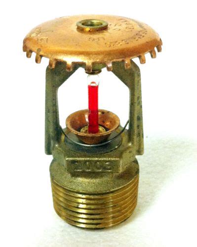 Tyco Ty F Quick Response Brass Upright Fire Sprinkler Head