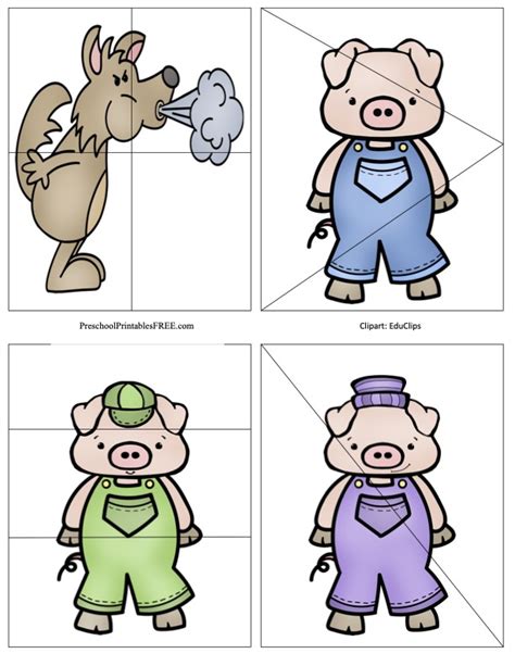 Three Little Pigs Story Printable