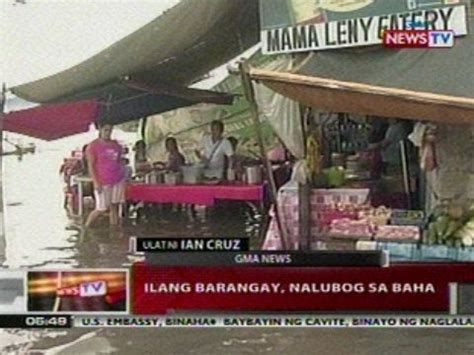 Qrt Ilang Barangay Sa Navotas Nalubog Sa Baha Youtube