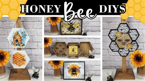 5 NEW Honey BEE DIYS L SPRING SUMMER DIY DECOR L DOLLAR TREE