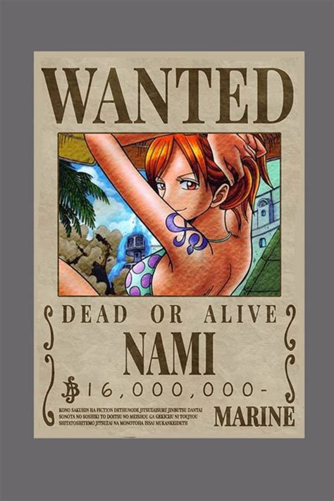 One Piece Wanted Poster Nami Images And Photos Finder The Best Porn