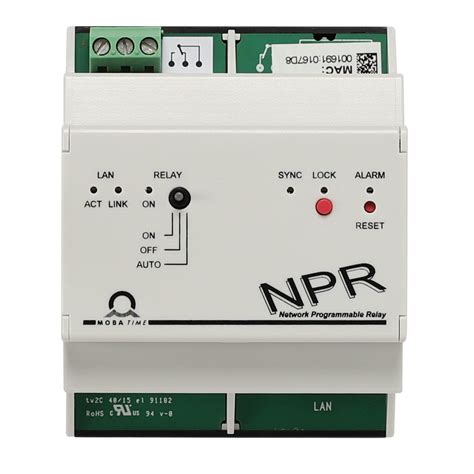 Relais Programmable Sur R Seau Npr Mobatime Swiss Time Systems Ntp