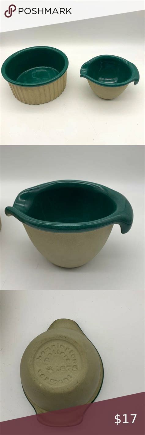 Vintage Bennington Potters Vermont Green Bennington Vintage Green