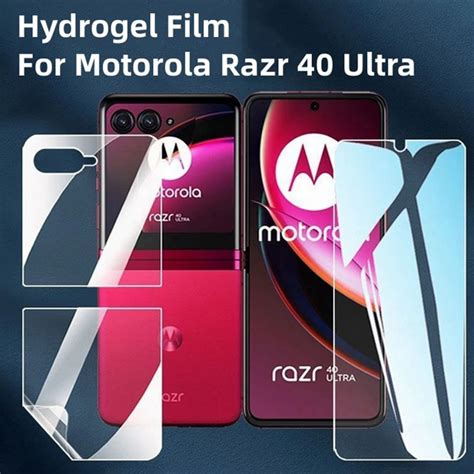 Hydrogel Film For Motorola Razr Ultra Soft Hd Clear Front Back