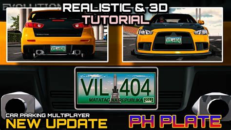 New Realistic D Philippine Plate Number Tutorial In Car Parking