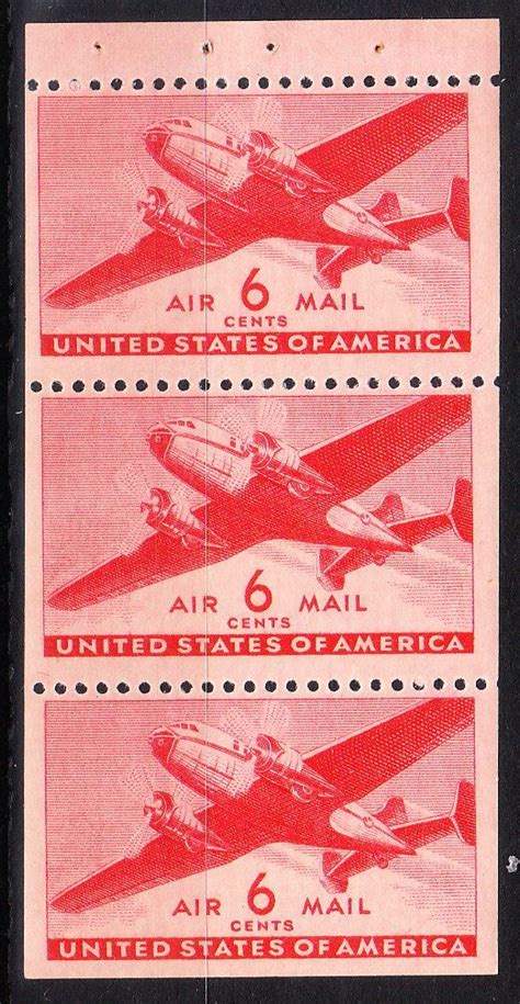 MOstamps US Scott C25a Mint OG NH Booklet Pane Lot HS C566