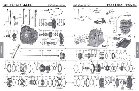 Transmission Repair Manuals F4AEL 4EAT F Instructions For Rebuild