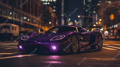 Premium Photo | Car wallpaper at night black car in the style of bold ...