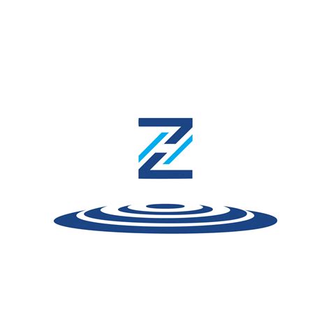 ZH letter Blue logo. ZH monogram, simple vector logo symbol. 5919202 Vector Art at Vecteezy