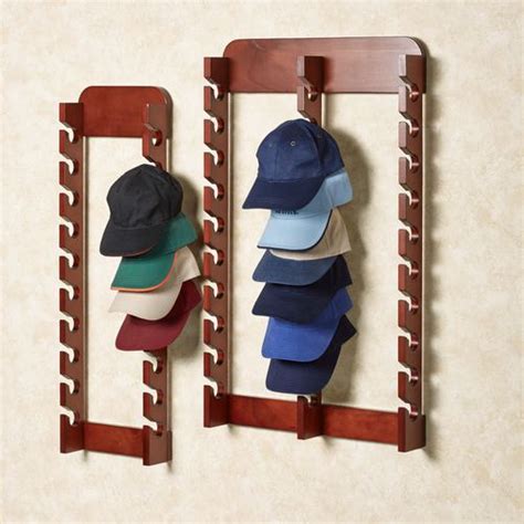 Wood Cap Display Wall Rack Holds Up To Hats