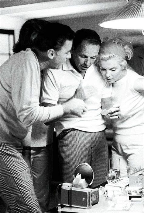 Marilyn Monroe Frank Sinatra And Peter Lawford 1961 Frank Sinatra