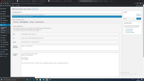 Cambiar correo electrónico web – – Preguntas sobre WordPress – Foro