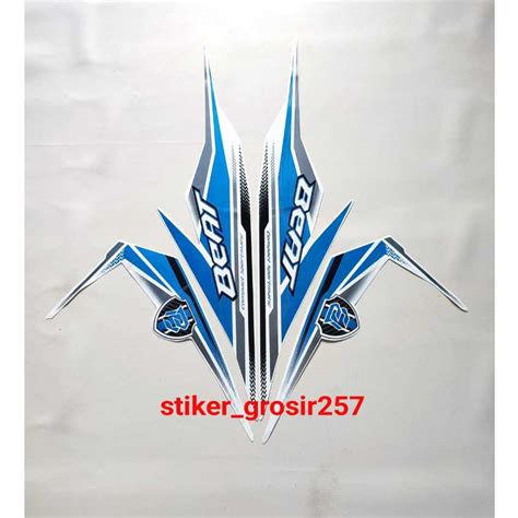 Jual Stiker Striping Les List Body Motor Honda Beat Fi Esp Putih