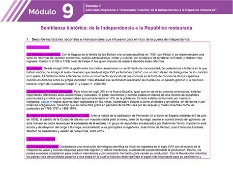 Cortés López Alma M09S2AI3 Semblanza histórica de la Independencia a