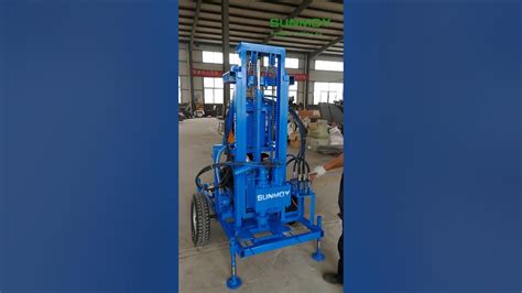 Hf260d Is A Portable Rotary Water Well Drilling Rig Youtube